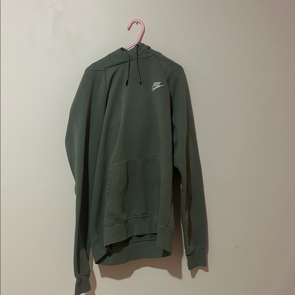 Nike Olive Green Pullover Hoodie